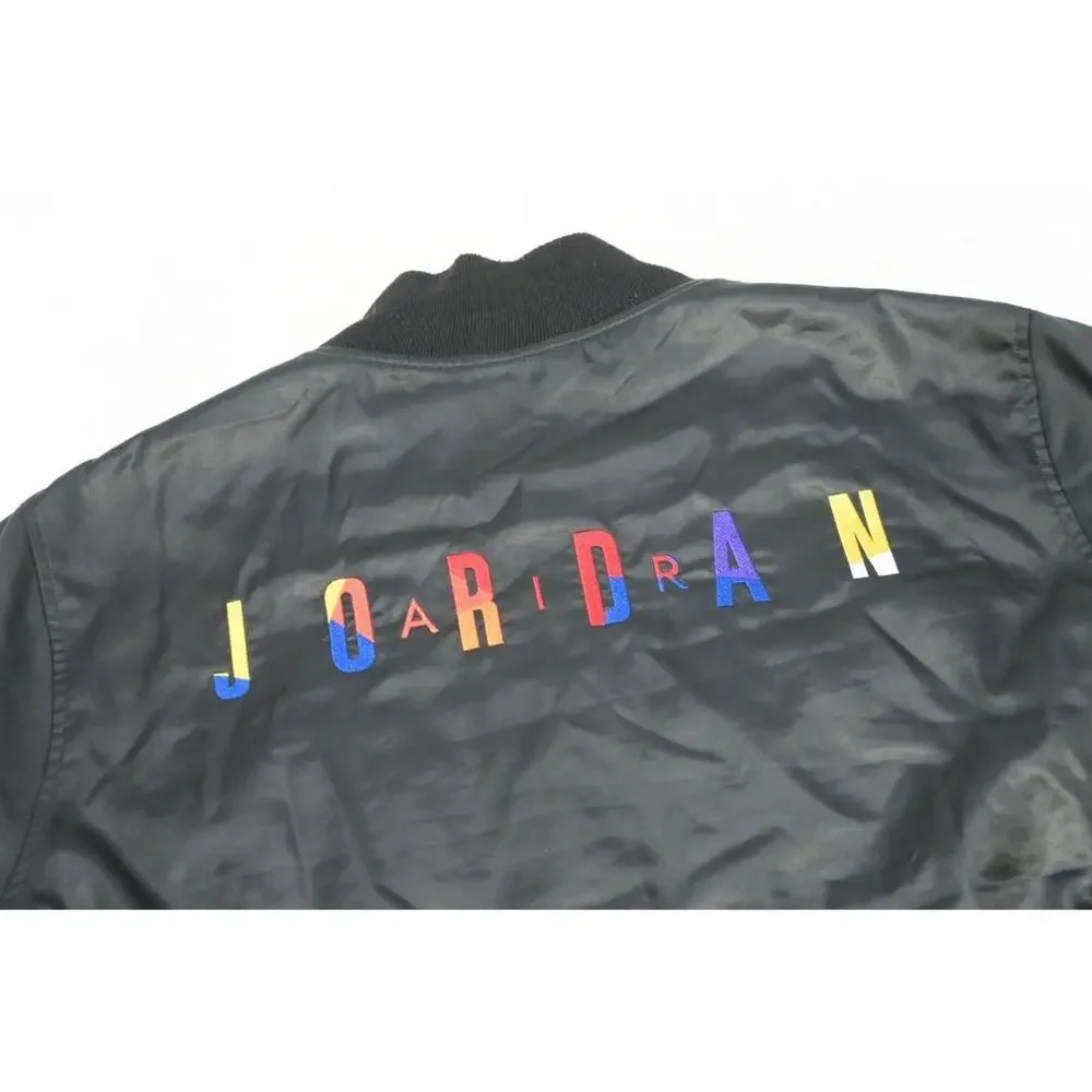 Nike Air Jordan Jumpman Jacket Performance Athetic Snap up Black Mens Sz 2XL XXL